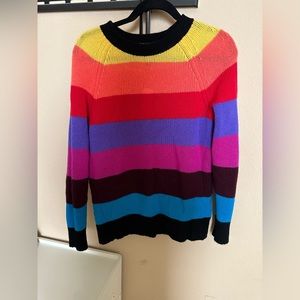 Aqua rainbow cashmere sweater size S